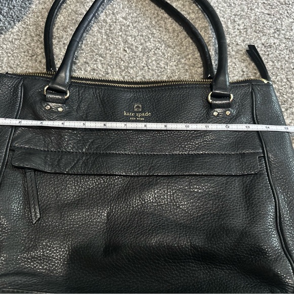 Kate Spade Grant Park Shelby Black Pebbled Leather Tote Purse AS IS - Picture 16 of 16
